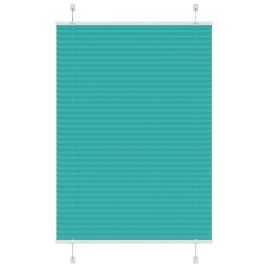 Pleated Blind Petrol Green 100x150 cm Fabric Width 99.4 cm Polyester