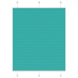 Pleated Blind Petrol Green 110x150 cm Fabric Width 109.4 cm Polyester