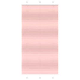 Pleated Blind Pink 105x200 cm Fabric Width 104.4 cm Polyester
