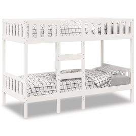 Bunkbed White 90x190cm Solid Wood Pine