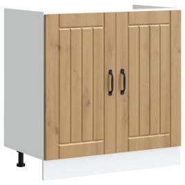 Sink Base Cabinet Lucca Artisan Oak Engineered Wood