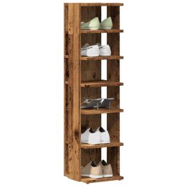 Shoe Cabinets 2 pcs Old Wood 28x27x102 cm Engineered Wood