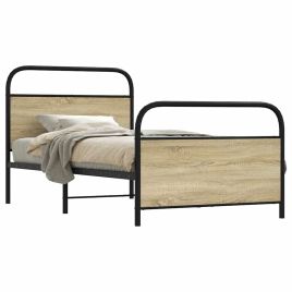 Bedframe 100x190cm Sonoma Oak Engineered Wood