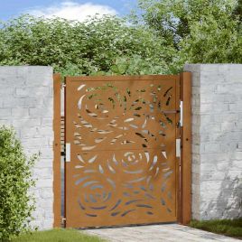 Garden Gate 105x105 cm Weathering Steel Flame Design