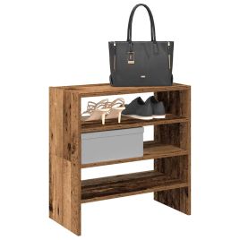 MARINER Small Shoe Racks 2 Pieces Stackable Old Wood