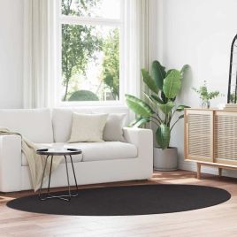 Rug Folding Black 160 x 230 cm Polyester