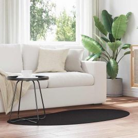 Rug Folding Black 80 x 150 cm Polyester