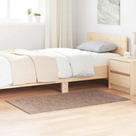 Shaggy Rug with Latex Backing Brown 80x150 cm