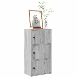 Bookcase Grey Sonoma 40x24x77 cm Engineered Wood
