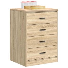 Garage Storage Cabinet Sonoma Oak 60x51x85 cm Solid Wood Pine