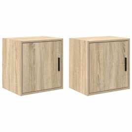 Garage Wall Cabinets 2 pcs Sonoma Oak Engineered Wood
