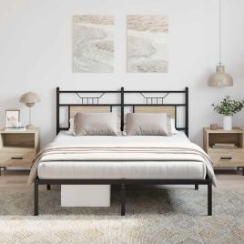 Bedframe Sonoma Oak 140x190cm Engineered Wood