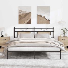 Bedframe Sonoma Oak 183x213cm Engineered Wood