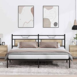 Bedframe Sonoma Oak 193x203cm Engineered Wood