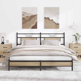 Bedframe Sonoma Oak 160x200cm Engineered Wood