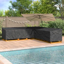 RELM Furniture Cover 325x325x80 cm 420D Oxford Fbric - Black