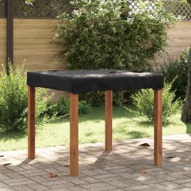 RELM Table Cover Plain 92x92x15 cm Fabric - Black