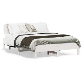 Bedframe White 120x190cm Small Double Solid Wood Pine