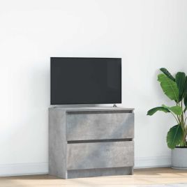 TV Cabinet Concrete Grey 60x35x54 cm Engineered Wood