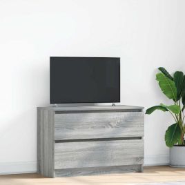 TV Cabinet Grey Sonoma 80x35x54 cm Engineered Wood