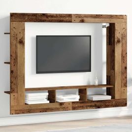 TV Cabinet Wall-Mounted Old Wood 152x22x113 cm