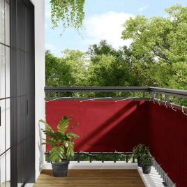 EVASH Balcony Screen 75x700 cm Polyester Oxford - Red