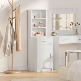 Tall Cabinet White 40x41x135 cm Made of Engineered Wood