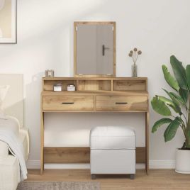 Dressing Table with Drawers - Artisan Oak, 100x41x140 cm