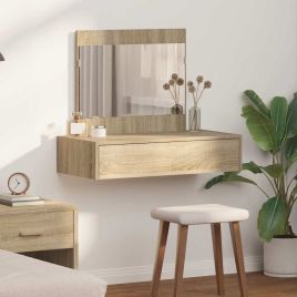 Wall Hanging Dressing Table Sonoma Oak 83x40x70 cm