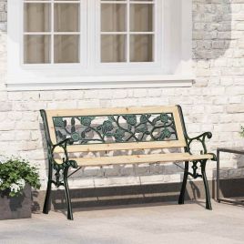 MOLRIDG Garden Bench with Cushion 116x54x73 cm Wood - Brown