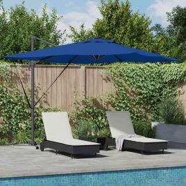 SERIDG Umbrella Azure 286x284x270 cm and Polyester Aluminium - Blue
