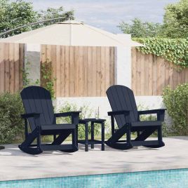 TITHAL Garden Lounge Set 3 pcs Navy HDPE - Blue
