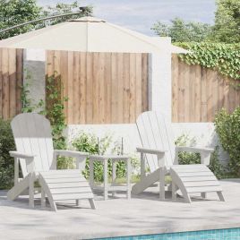 TITHAL Garden Chair 3 pcs Polyethylene - White
