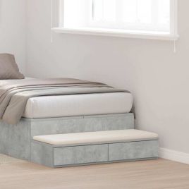 Bed Drawers - Concrete Grey, 90 x 36.5 x 16.5 cm, Made of Engineered Wood