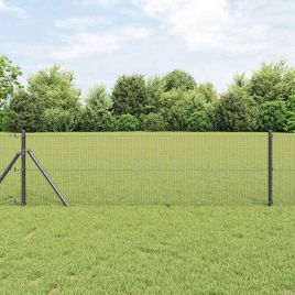 Welded Wire Fence Grey 0.4x25 m Steel