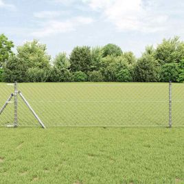 Chain Link Fence 0.6x10 m Galvanised Steel