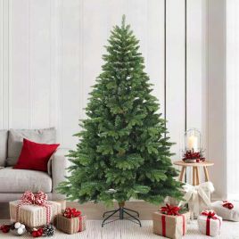 FLOSKA Artificial Hinged Christmas Tree Green 210 cm PVC, PE and steel