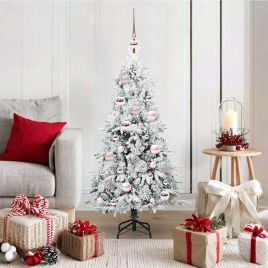 ELMIX Artificial Hinged Christmas Tree Green 120 cm PE and PVC