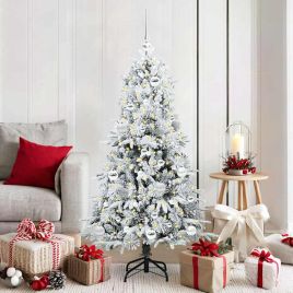ELMIX Artificial Hinged Christmas Tree Green 150 cm PE and PVC