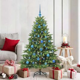 COZZIN Artificial Christmas Tree with 150 LEDs Green 150 cm PE and PVC