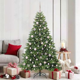 COZZIN Artificial Christmas Tree with 300 LEDs Green 180 cm PE and PVC