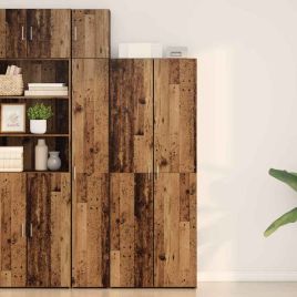 Highboard Old Wood 70x42.5x185 cm Engineered Wood