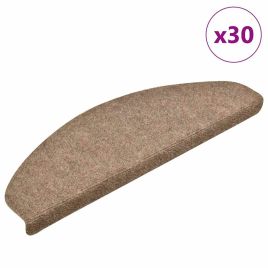 Stair Mats Self-adhesive 30 pcs Cream 65x21x4 cm