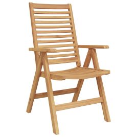 ERAHAL Garden Chair 8 pcs 52x64.5x108 cm Solid teak Wood - Brown