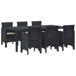ORHEAT Garden Dining Set 7 pcs Anthracite Polypropylene