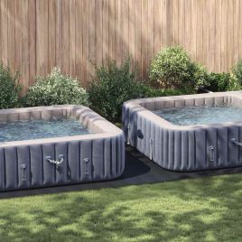 ALALOFT Pool Ground Sheet 640x321x0.1 cm Non-woven Fabric - Black