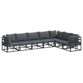 PRCOVE Garden Sofa Set with Cushion 7 pcs