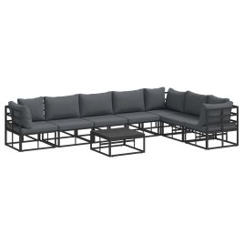 PRCOVE Garden Sofa Set with Cushion 8 pcs