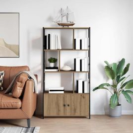 Bookshelf Artisan oak 80 x 30 x 155.5 cm Engineered wood