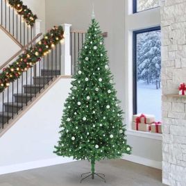 NOELIX Artificial Christmas Tree with 300 LEDs with Stand Green 300 cm